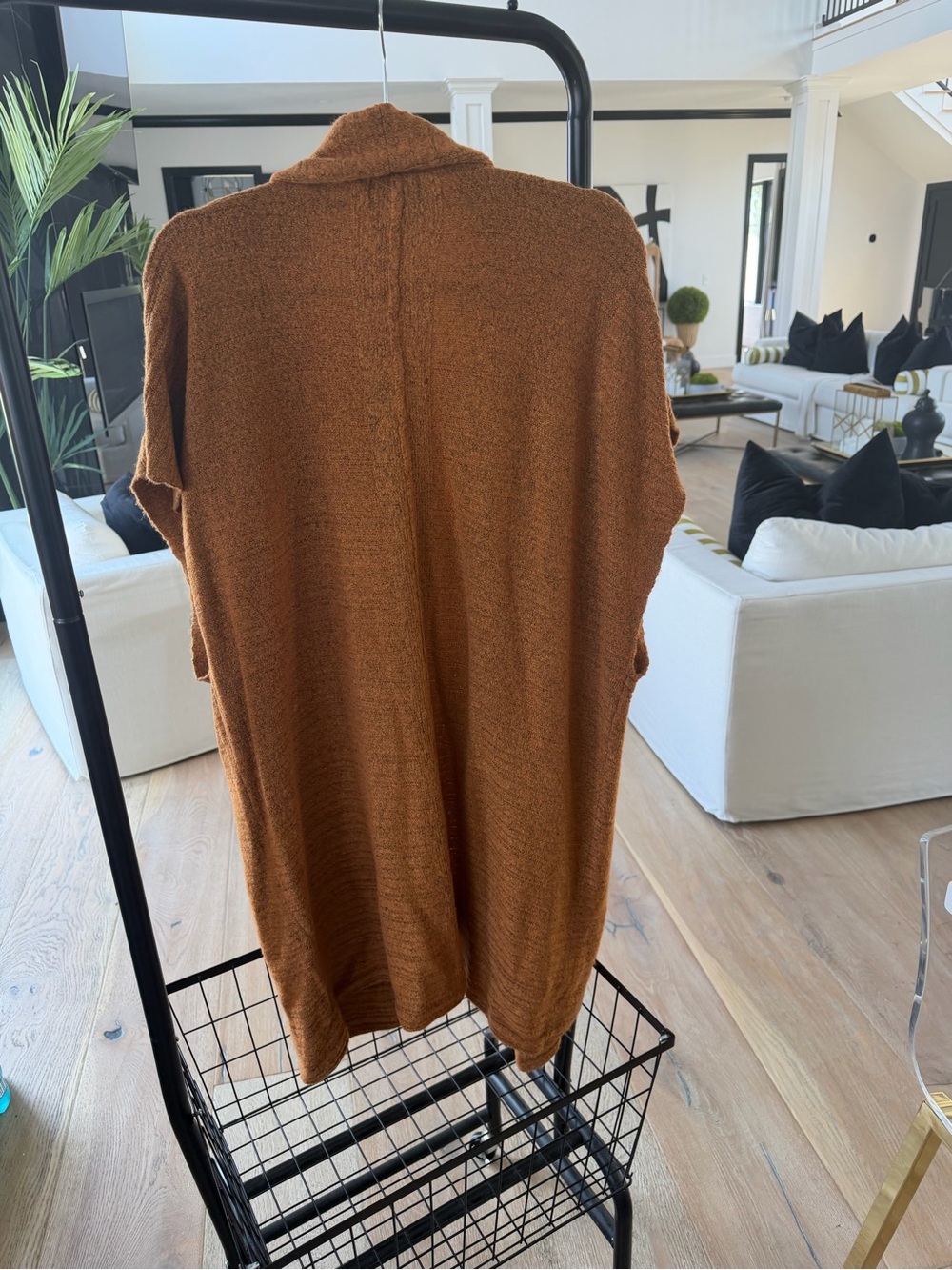 Universal Thread Open-Front Shrug in Rust - Picture 4 of 4